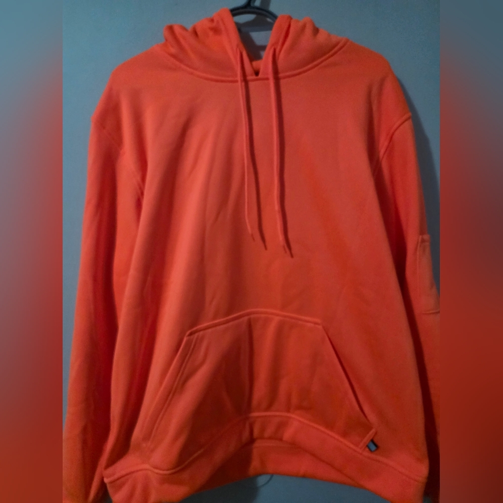 Men's Large Hi-vis Orange Hoodie
